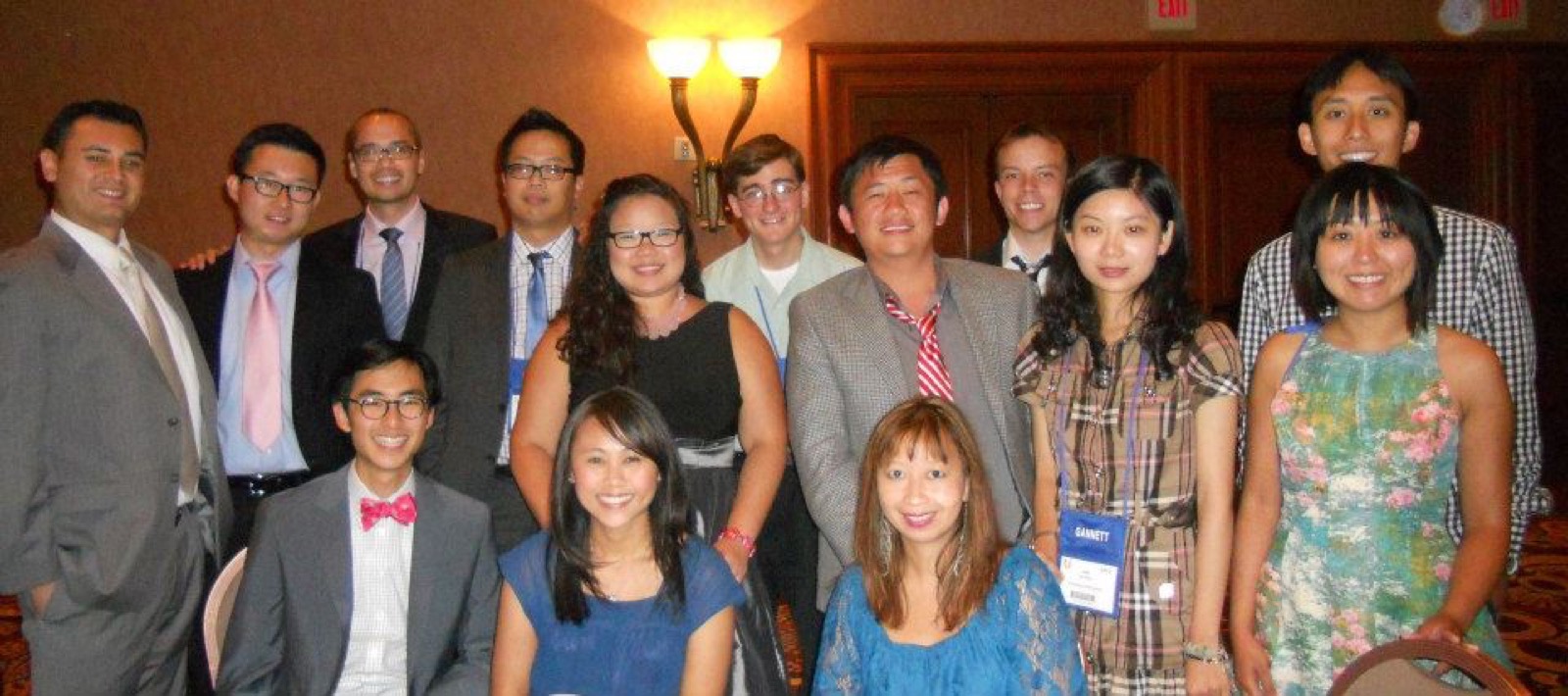 Frank Bi with AAJA members and friends