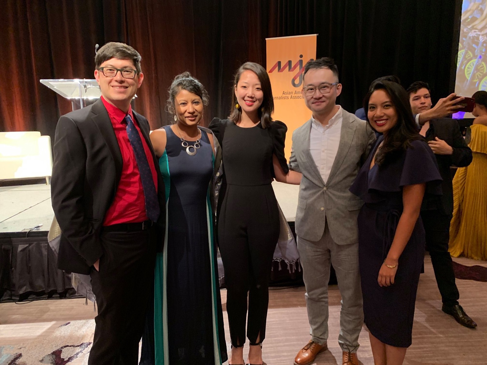 Frank Bi with AAJA members and friends