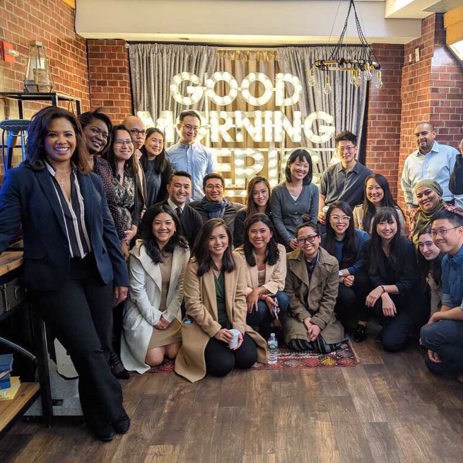 Frank Bi with AAJA members and friends